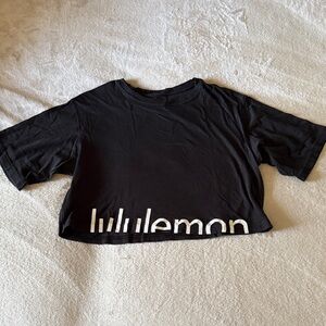 lululemon athletica Black Crop Top